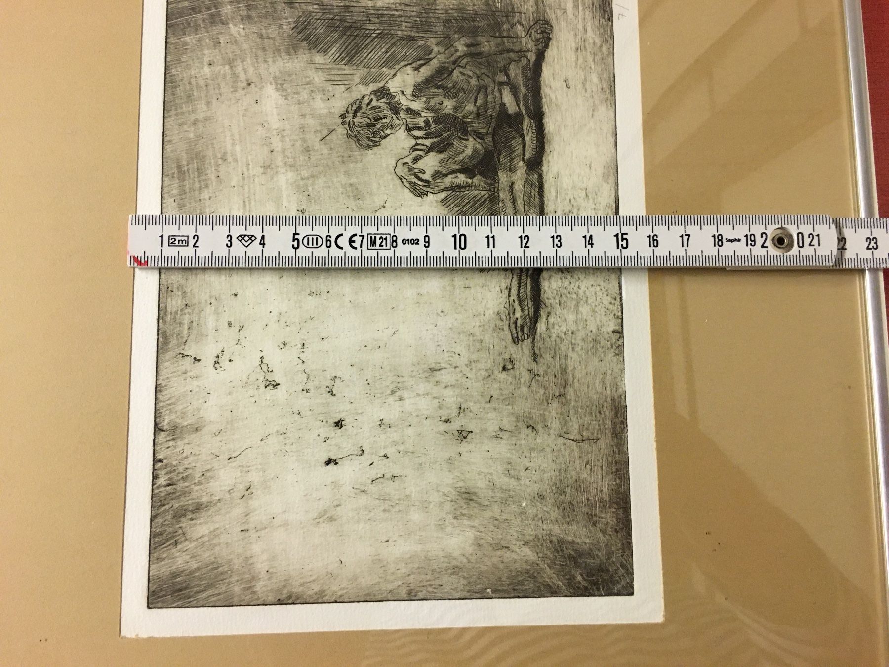 Poster & Bilder: Radierung Anonyme ? Nummeriert  7/8 – Gebraucht aus Lanzenhäusern von vic63 7
