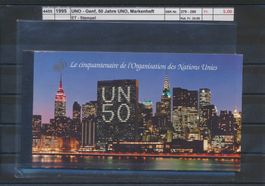 1995 UNO - Genf, "50 Jahre UNO", Markenheft, ET - Stempel