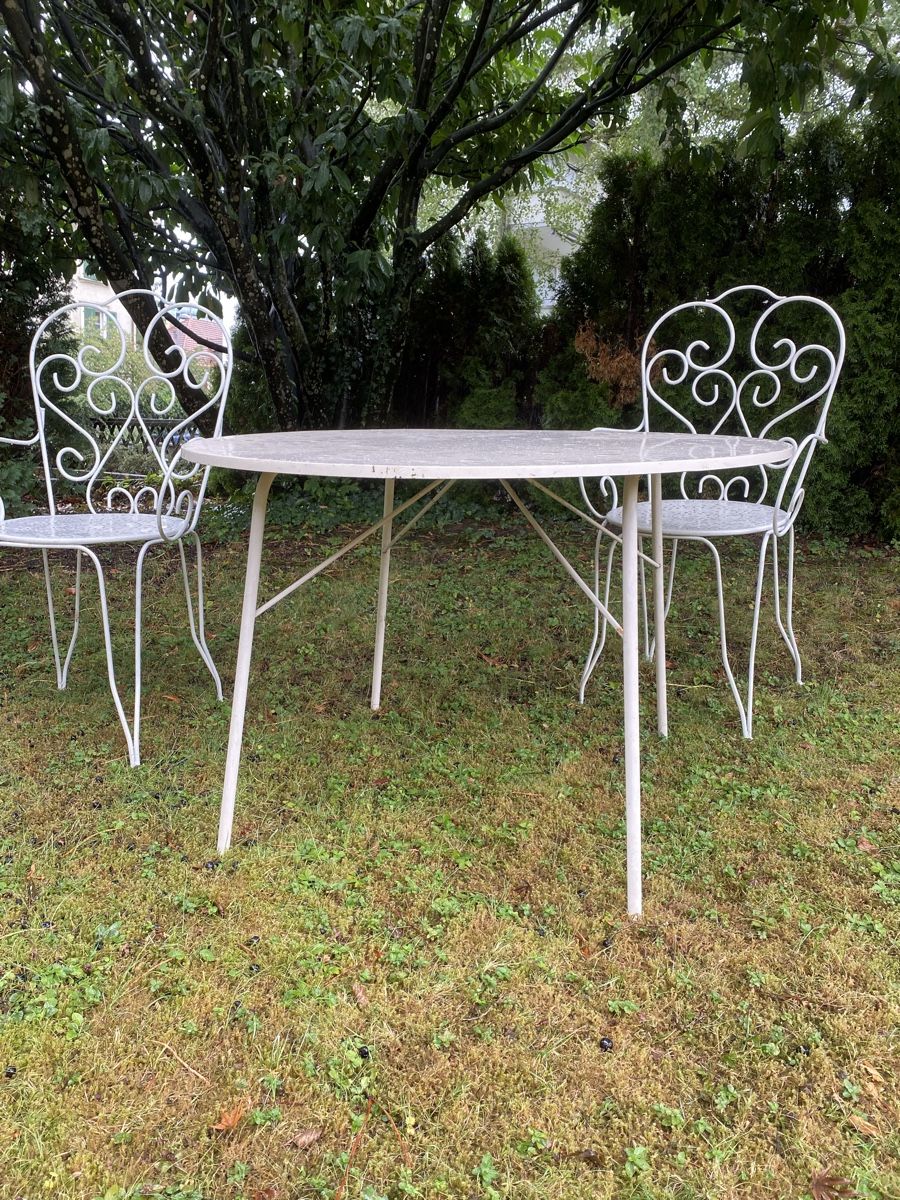 Sedie: Antike Garten Garnitur Stühle Tisch  – Usato da Zürich venduto da Scudo0 2