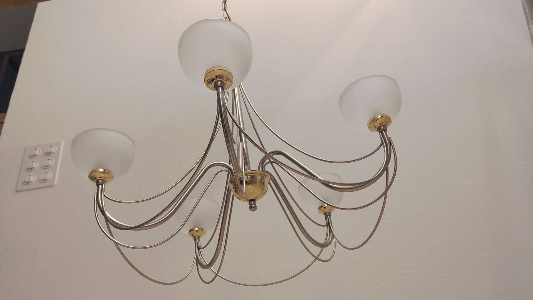 Lampadari & plafoniere: Kronleuchter Metall Durchmesser 60cm / Höhe 90cm – Usato da Uetikon am See venduto da martinvfurrer 3