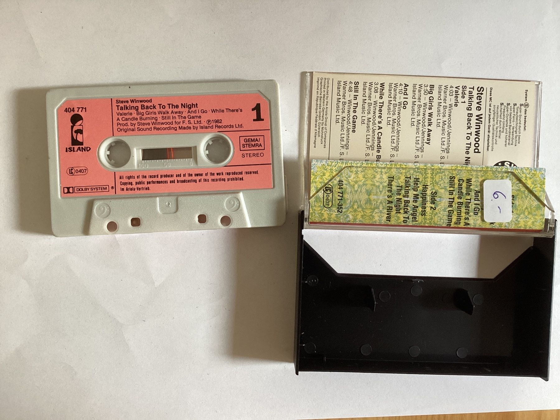 Musicassette: Steve Winwood MC - Talking Back To The Night – Usato da Gutenswil venduto da Hamzian 1