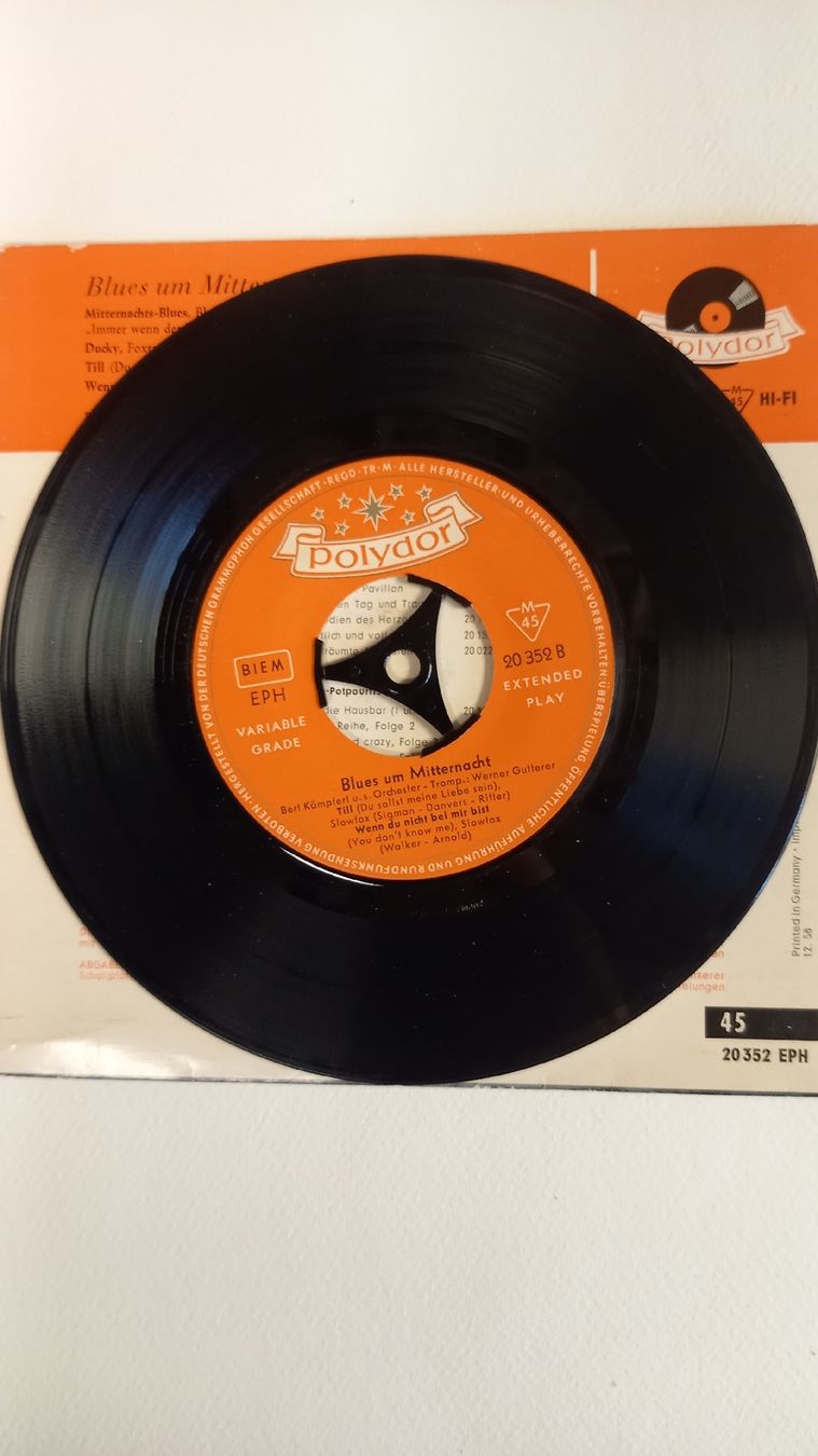 Schallplatten: Schallplatte Polydor 20352 EPH "Blues um Mitternacht" – Gebraucht aus St. Gallen von Bir_Rer 2