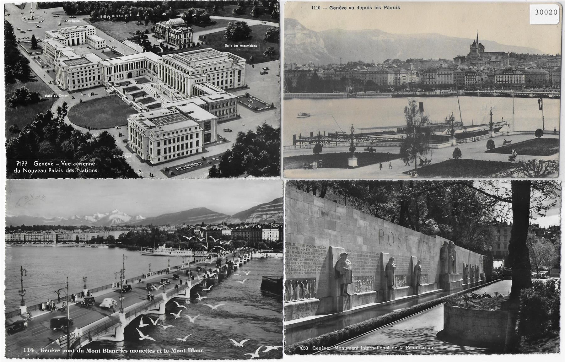 Cartoline postali: 4 AK Geneve – Usato da Ettingen venduto da Kartenplanet