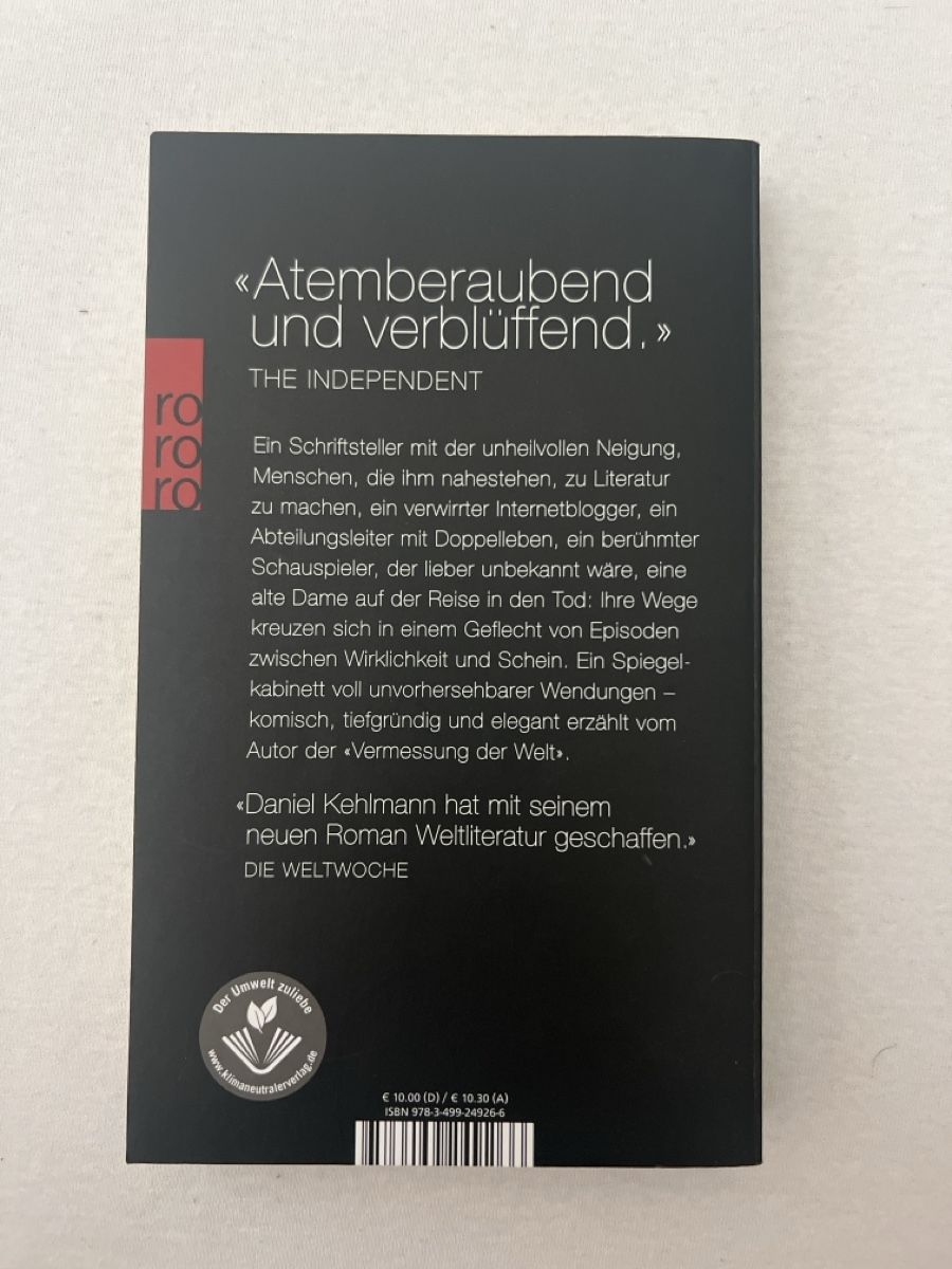 Bücher: Ruhm, Daniel Kehlmann – Neu (gemäss Beschreibung) aus gattikon von isa_6skk 1
