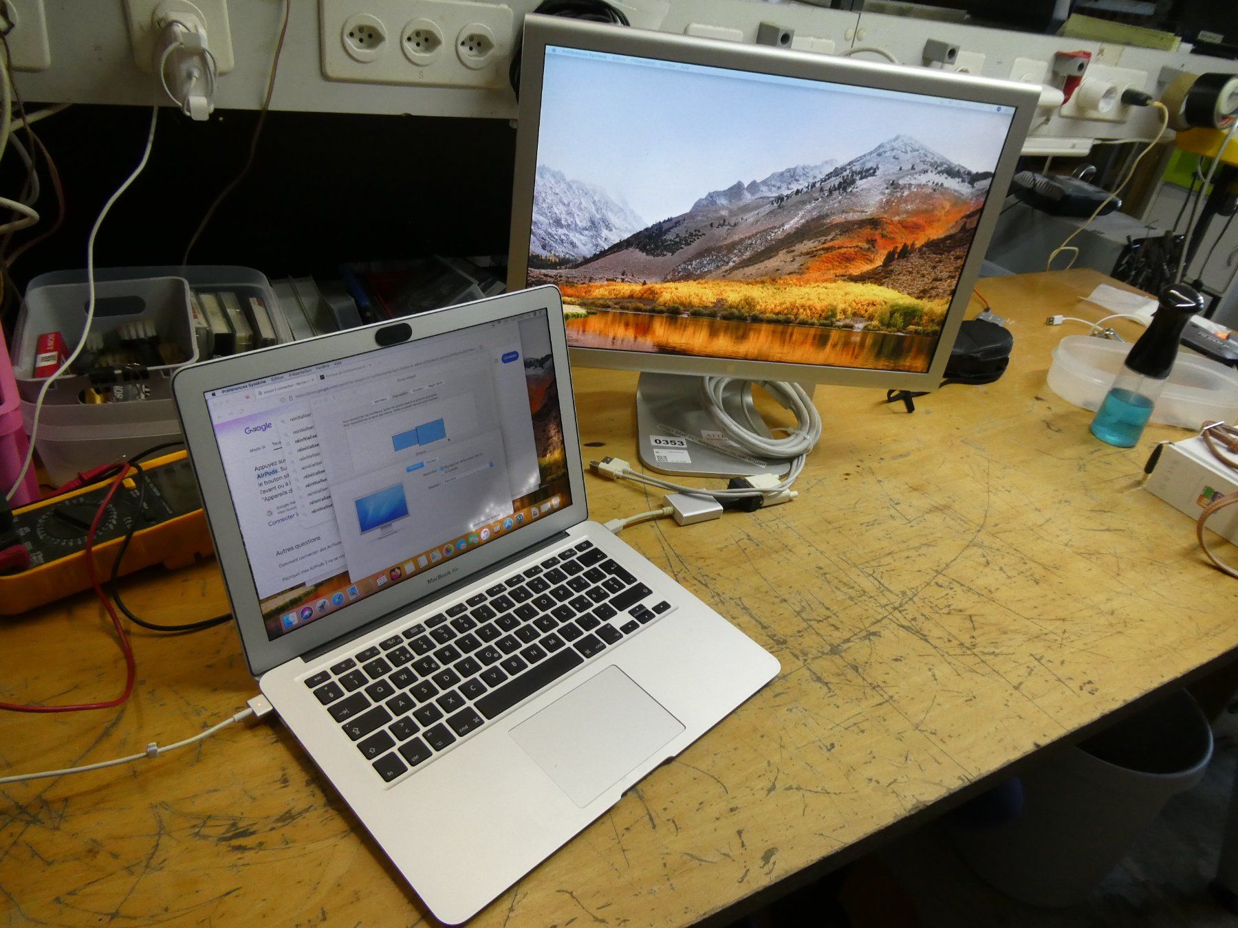 Apple Monitor: Ecran LCD APPLE 20 pouces avec adaptateur – Usato da Etagnières venduto da emmaus.electro 7