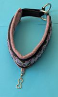 Hunde-Halsband aus Softshell / Zierborten / Zugstopp
