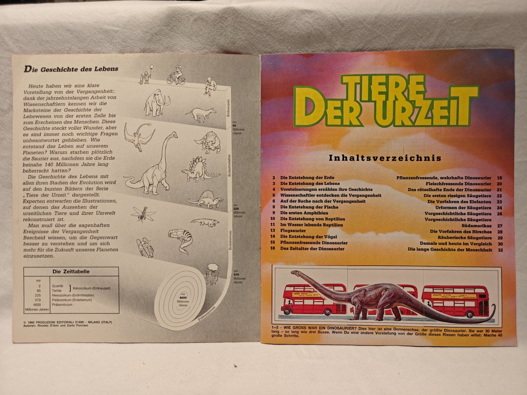 Panini Album: Tiere der Urzeit 1992 – Usato da Gutenswil venduto da Vulcano21 1