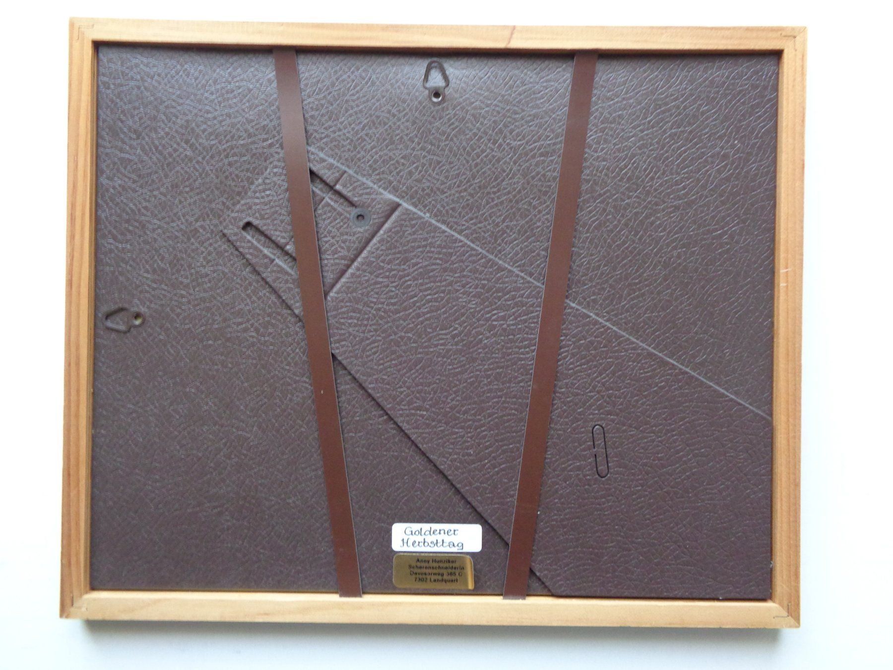 Grafica & Litografie: Scherenschnitt - original - >> Goldener Herbsttag << – Usato da Zürich venduto da Mr.Dachboden 2