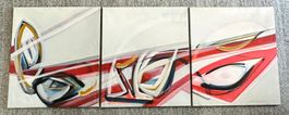 Gemälde Triptychon abstrakte Kunst Schuler 1994