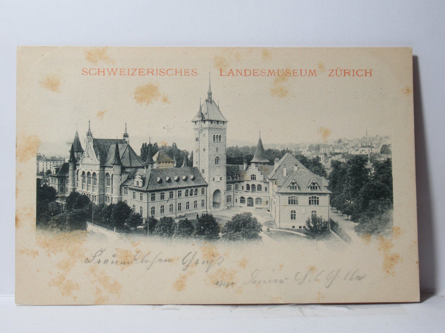 Cartes postales: Zürich , Schw. Landesmuseum 1900 – D'occasion à Grenchen par Bluemchen1900