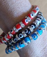 bracelet(s) porte-bonheur oeil grec (matiasma) - neufs