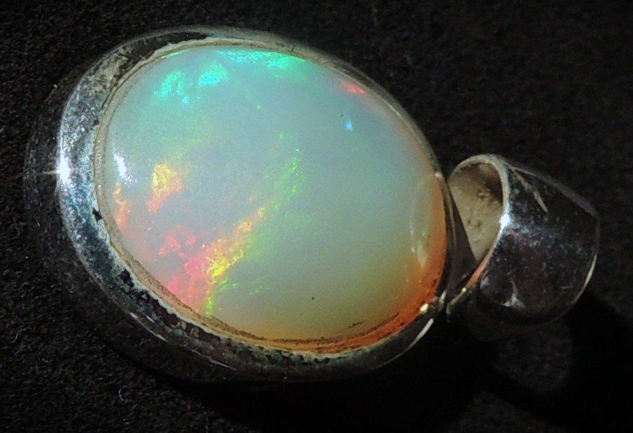 Anhänger: Äthiopischer Opal Silber 925 Anhänger – Gebraucht aus Waldenburg von schaller707 1