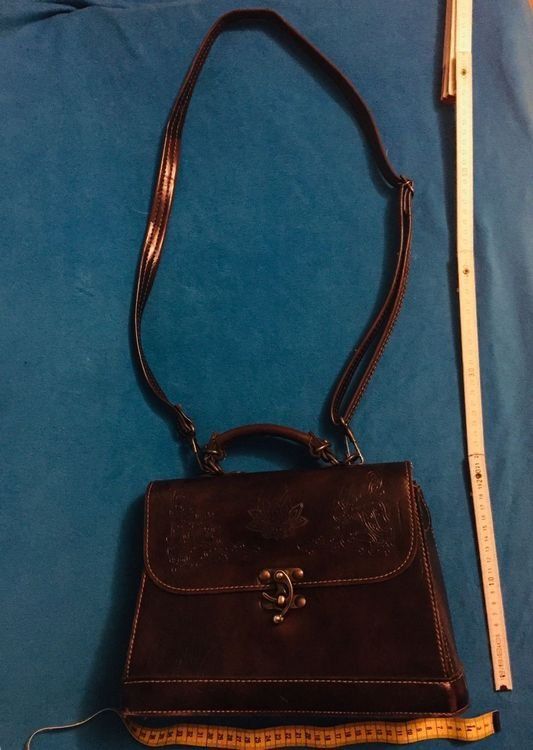 Borse da donna: Schöne braune Ledertasche im Retro-Look – Usato da Stans venduto da blitzhimmelblau 3