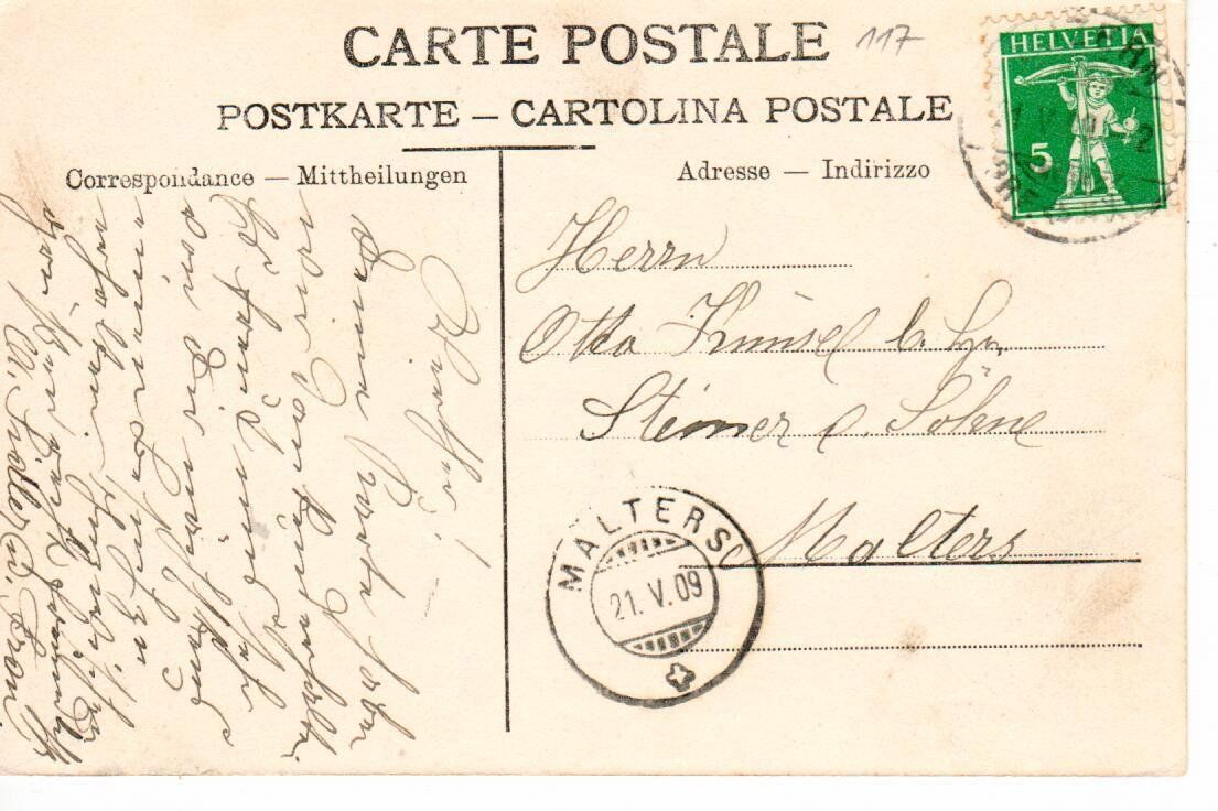 Ansichtskarten: Gruss aus Root 1909 – Gebraucht aus Wolhusen von Curver9 1