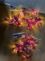 LED Flamingo String Lights Battery Operated Set of Two