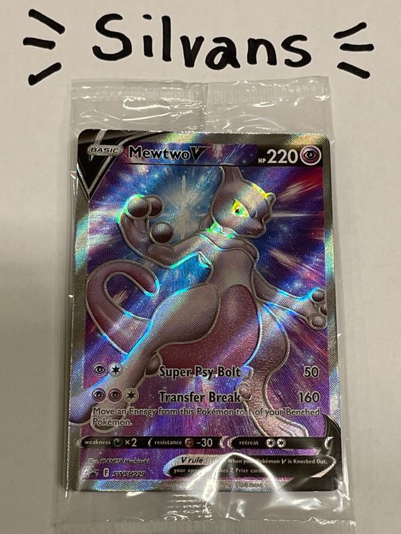 2022 Pokémon Black Star Promo Mewtwo V Full Art PSA 8 – PokePower