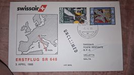 Swissair Zürich - Malta 03.04.1986