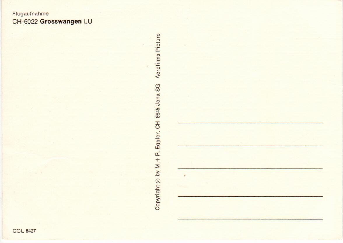 Cartoline postali: Grosswangen – Usato da Wolhusen venduto da Curver9 1