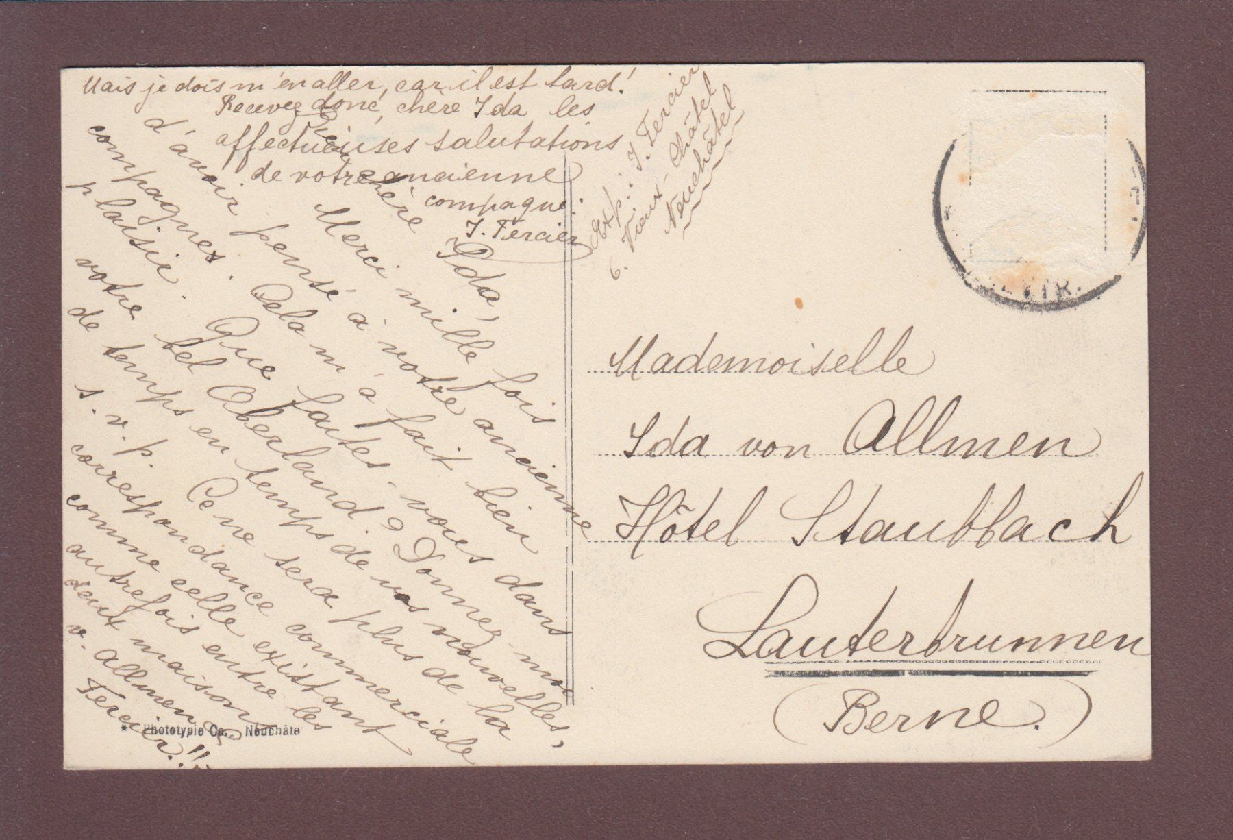 Cartoline postali: NEUCHÂTEL - Le Port – Usato da Pully venduto da nicecards 1