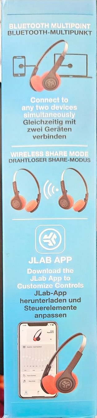 Cuffie: JLab Rewind Kopfhörer - Drahtlos, Retro, Orange – Nuovo (secondo la descrizione) da Wikon venduto da Mr.Saxer 2