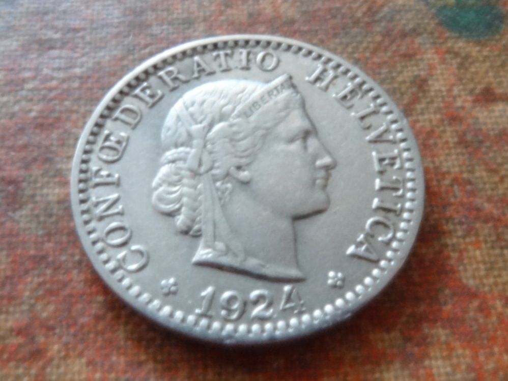 Tutti le monete: 20 Rp. 1924  (A) – Usato da Romanel-sur-Lausanne venduto da Swift13
