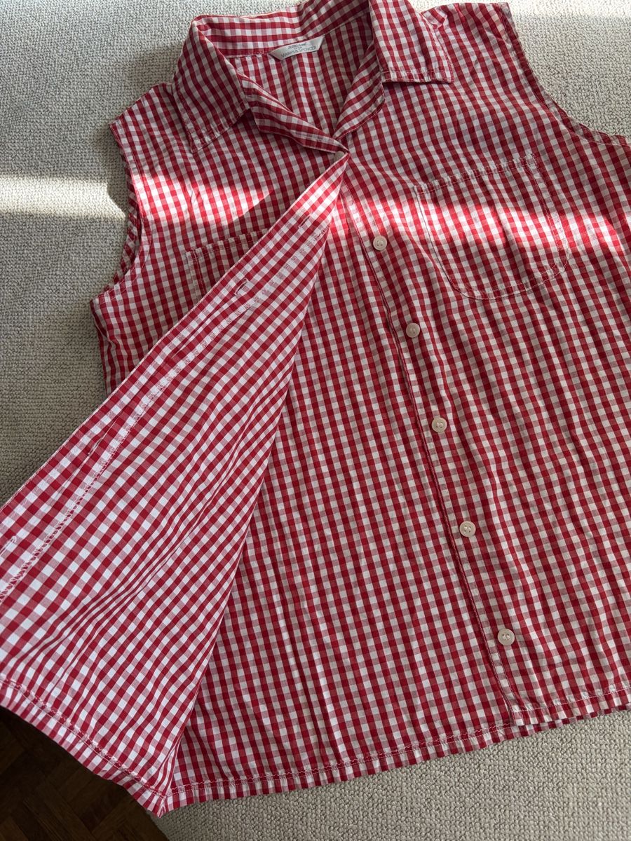 T-shirts: RED GINGHAM BUTTON-UP SHIRT – D'occasion à Zürich par dor_9l9g 2