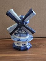 Keramik Windmühle blau weiss handgemalt Delft