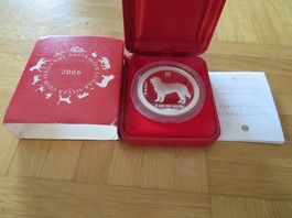 Münze Lunar Serie I Hund 2006 Australien 2 Unzen Proof