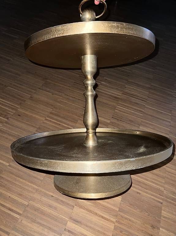 Servierplatten: Etagiere in Messing – Gebraucht aus Zürich von Samoo01 1