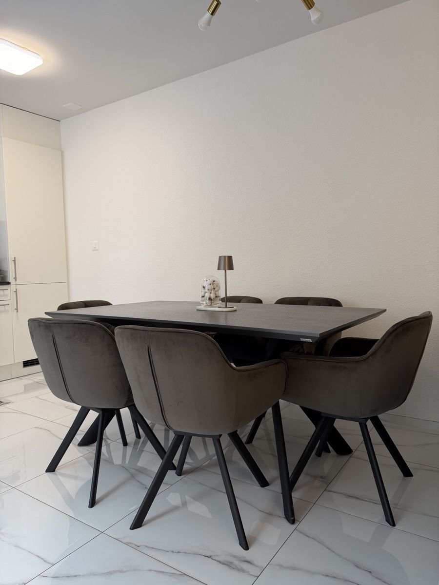 Set di tavolo e panche: Moderner Esstisch + 6 Samtstühle Top Zustand – Nuovo (secondo la descrizione) da Neuhausen venduto da ali_s9jb
