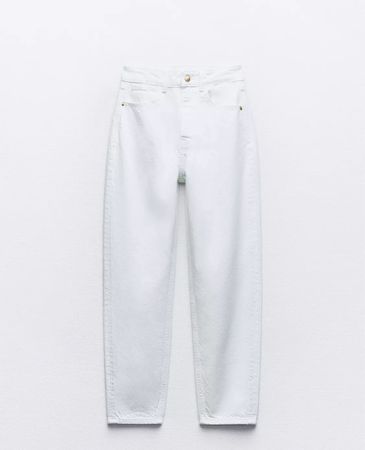 ZARA Z1975 MOM-FIT HIGH-WAIST JEANS EU 36 (US 27) | WHITE