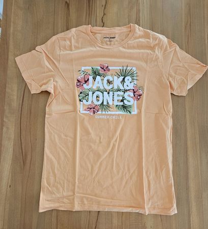 T-Shirt Herren Jack&Jones Gr. M pfirsichfarben