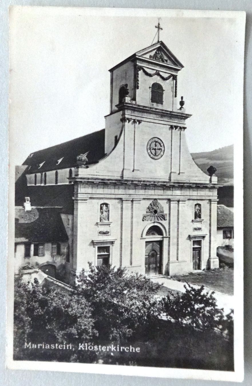Ansichtskarten: Mariastein, Klosterkirche – Defekt aus Fétigny von Billy2miny