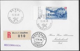 1948 R/ Karte BERNA ital. ET-o 1.XII. B41 sehr schön ab 1.-