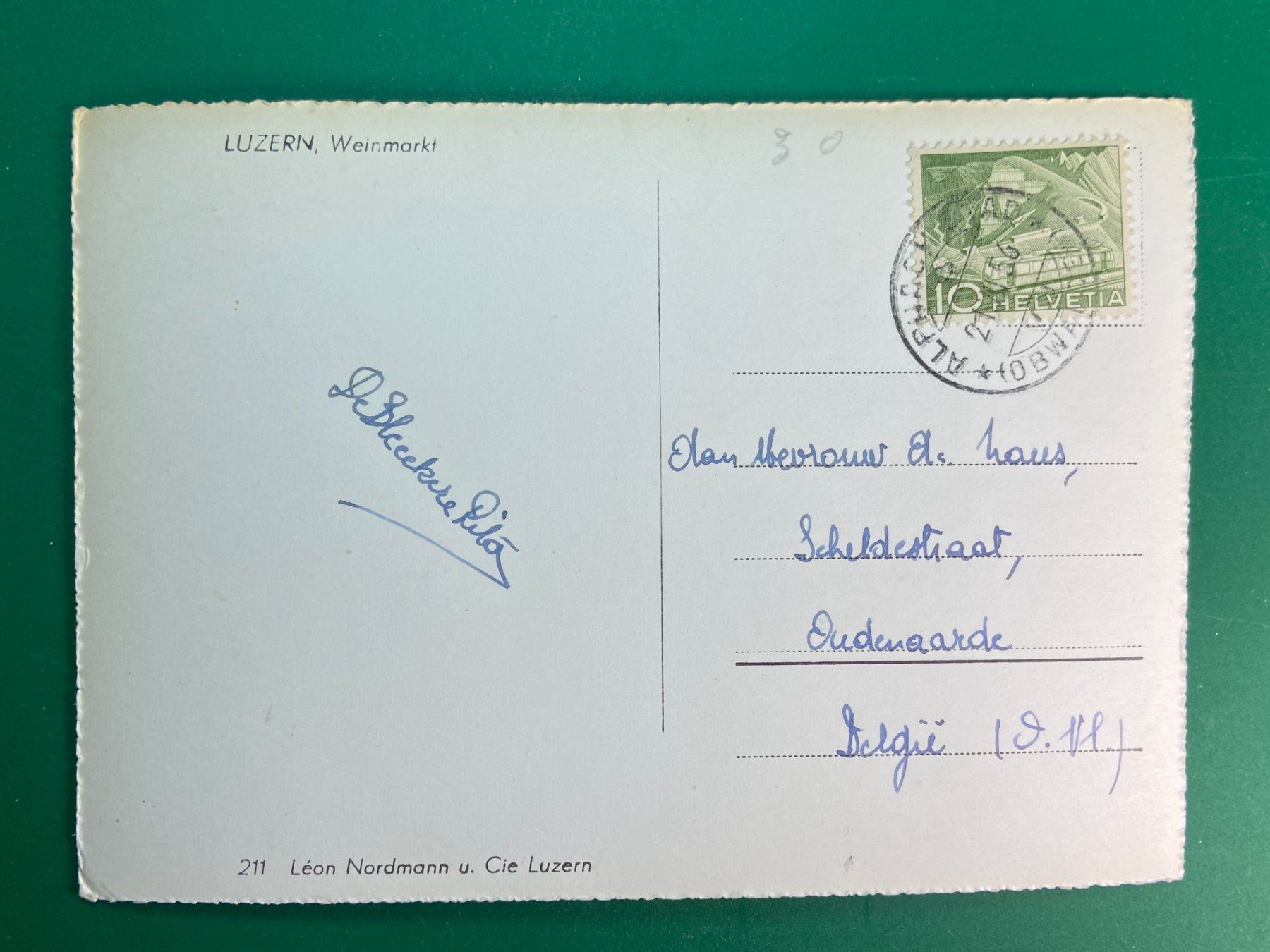 Ansichtskarten: Luzern - Weinmarkt – Gebraucht aus Steg VS von danwer74 1