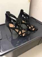 Absatzsandalen Schwarz Grösse 39