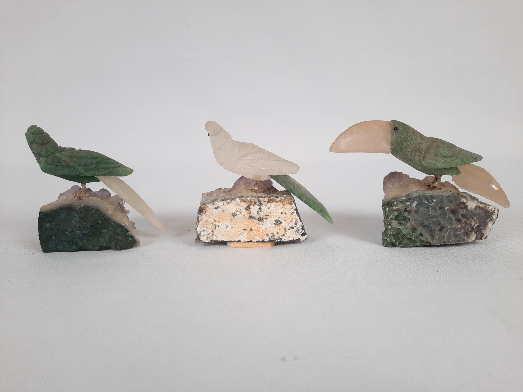 Minerali & Pietre curative: 3 Vögel auf Amethyst – Usato da Beinwil am See venduto da Restwert_Beinwil 1