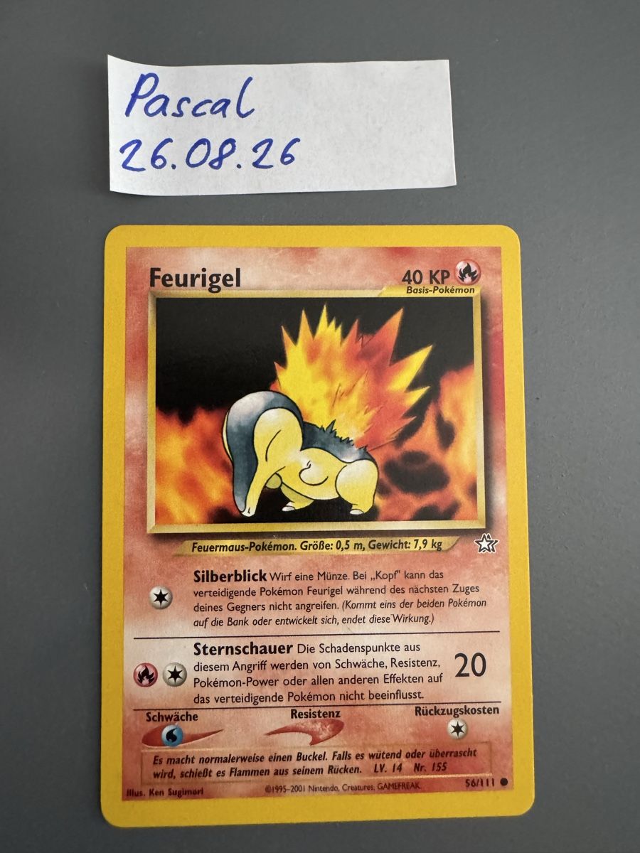 Pokémon Carte collezionabili: Feurigel, Igelavar & Tornupto Pokemon neo genesis DE – Usato da Wald ZH venduto da Boltriz 1