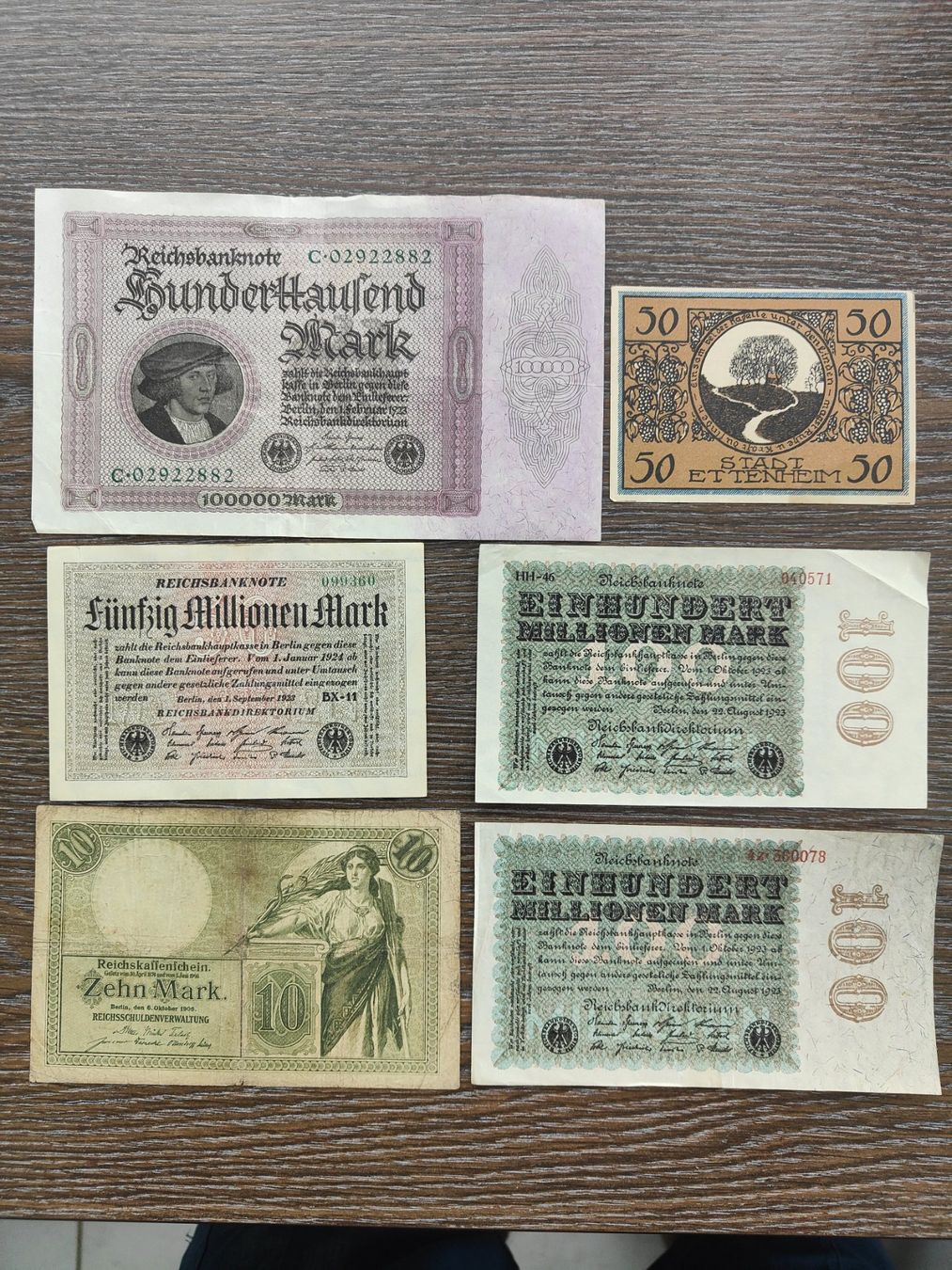 Banconote: Deutschland LOT 6 Stück !!!!!!! – Usato da Flaach venduto da Lonzo99