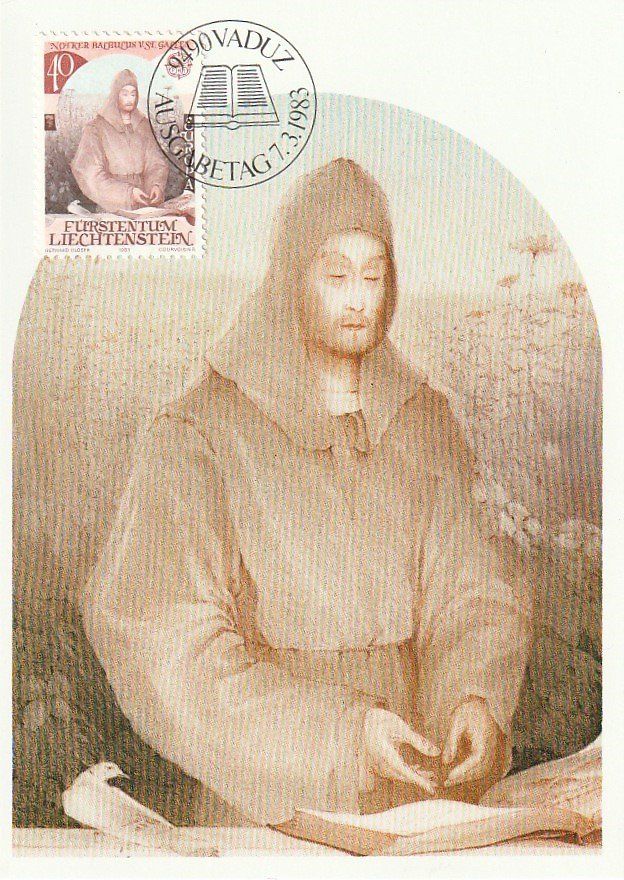 Tutti i francobolli: Hildegard v. Bingen, off. Maximumkarte 7.3.1983 – Usato da Aarburg venduto da Aare10