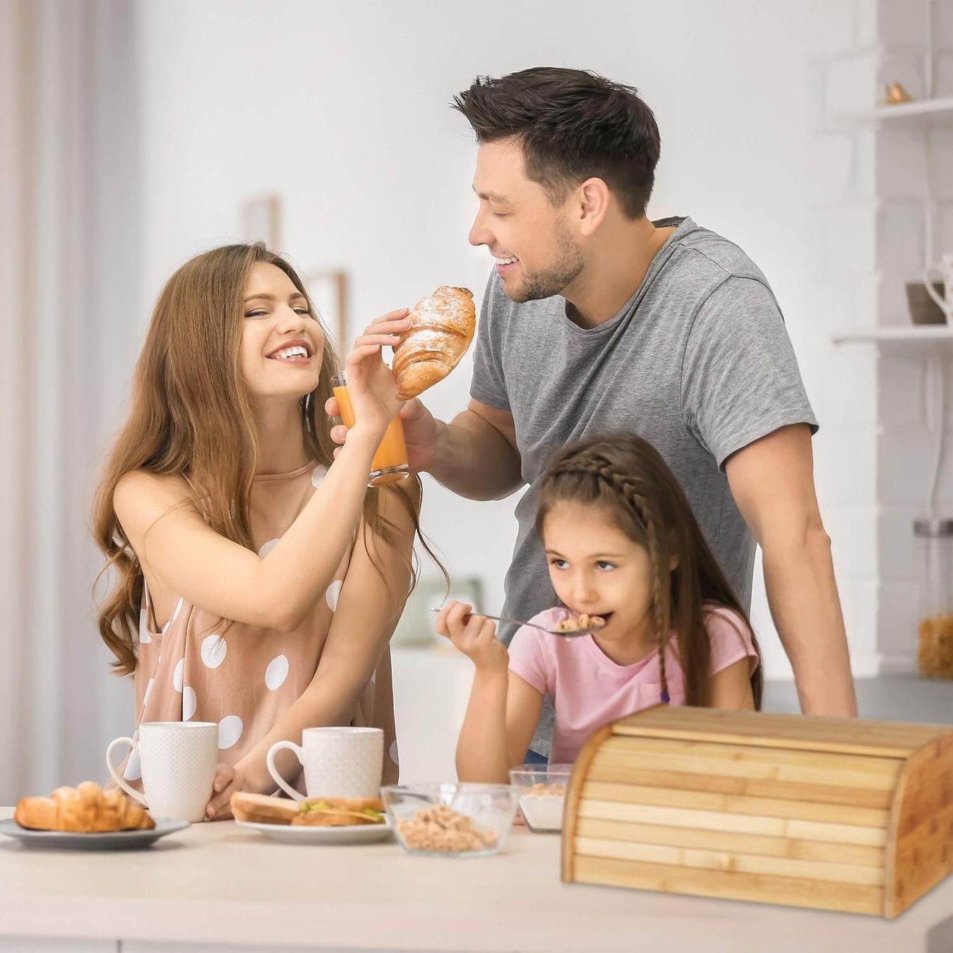 Behälter & Ähnliches: Brotkasten Bambus Holz mit Rollklappe – Neu und originalverpackt aus Genève von Top-Trend 3