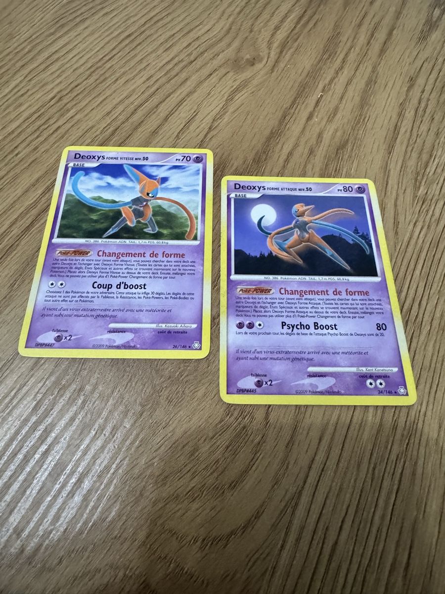 Pokémon Carte collezionabili: Lot de 2 cartes Pokémon Deoxys – Usato da geneve venduto da Besko87