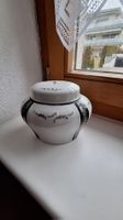 Vintage Bonbonniere / Dose aus Porzellan, handbemalt