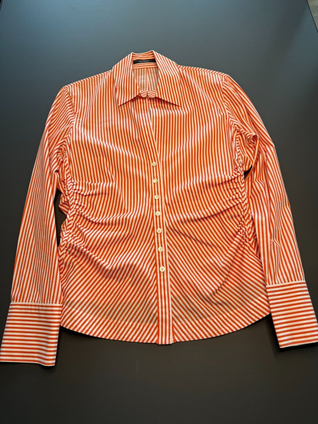 Windsor Camicette: WINDSOR Bluse weiss-orange-rot gestreift, Grösse 40 – Usato da Muri b. Bern venduto da ris_m7jw