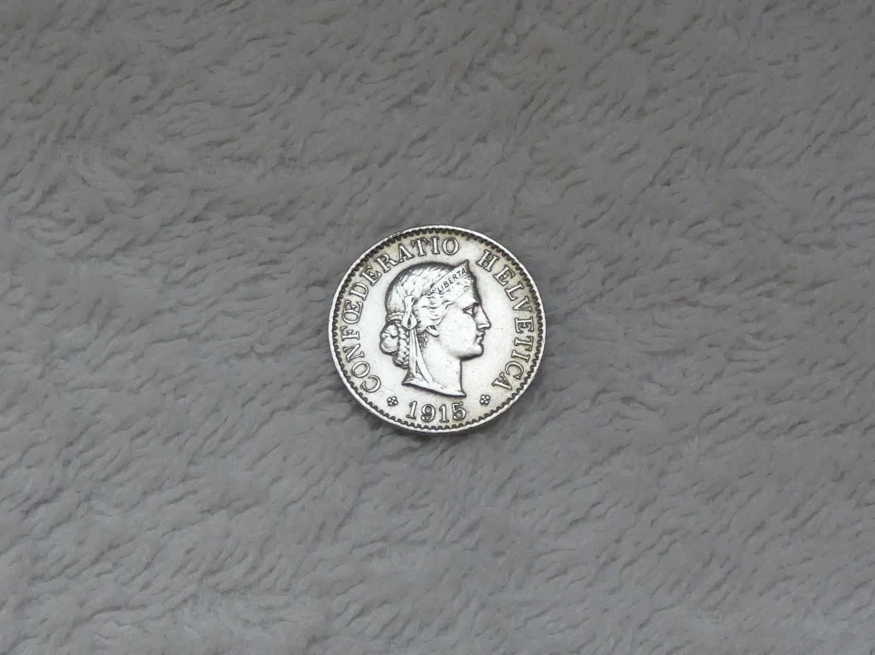Tutti le monete: 5 centimes/rappen 1915 – Usato da Nyon venduto da Ilmi09