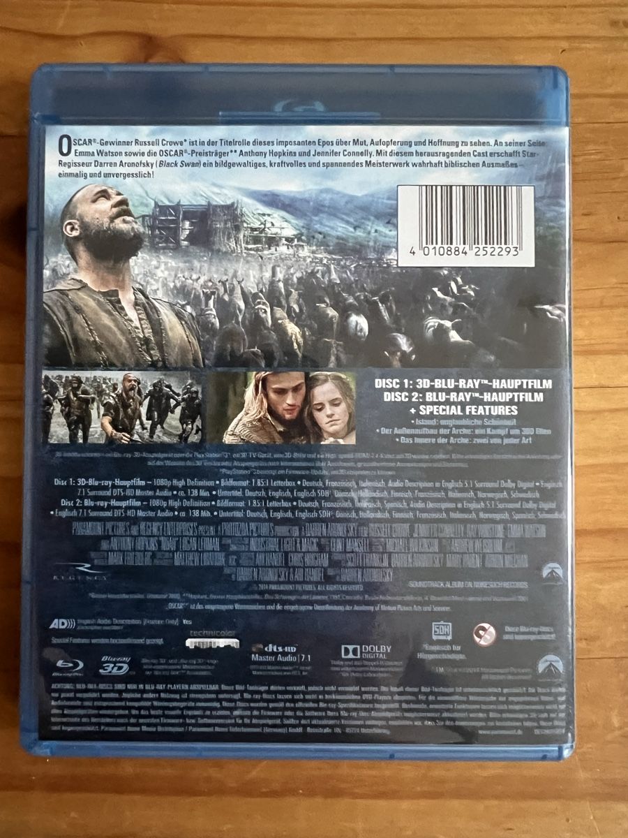Tutti i DVDs: Blueray Noah 2D/3D in Top Zustand – Nuovo (secondo la descrizione) da Kallnach venduto da sta_sy57 1