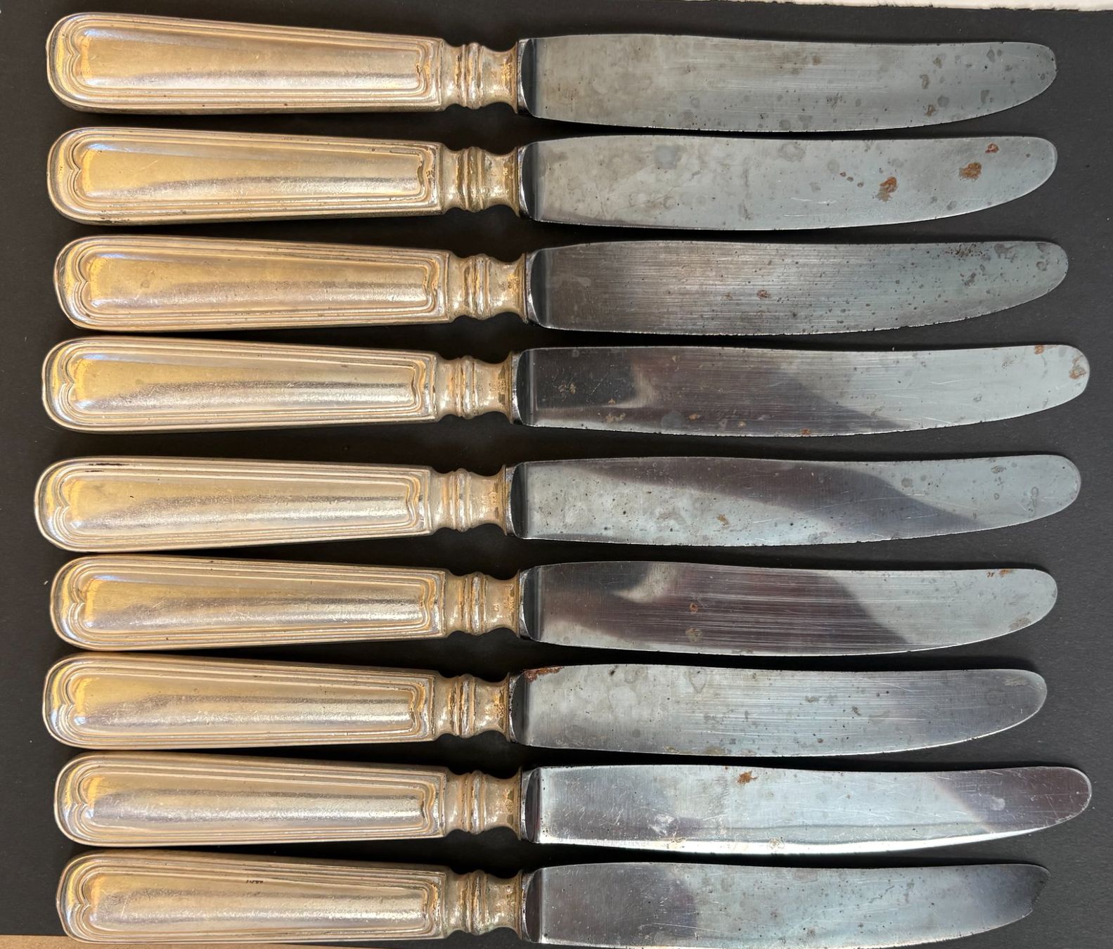 Couteaux: 9 VINTAGE MESSER 90 SILBER – D'occasion à Ostermundigen par wini63