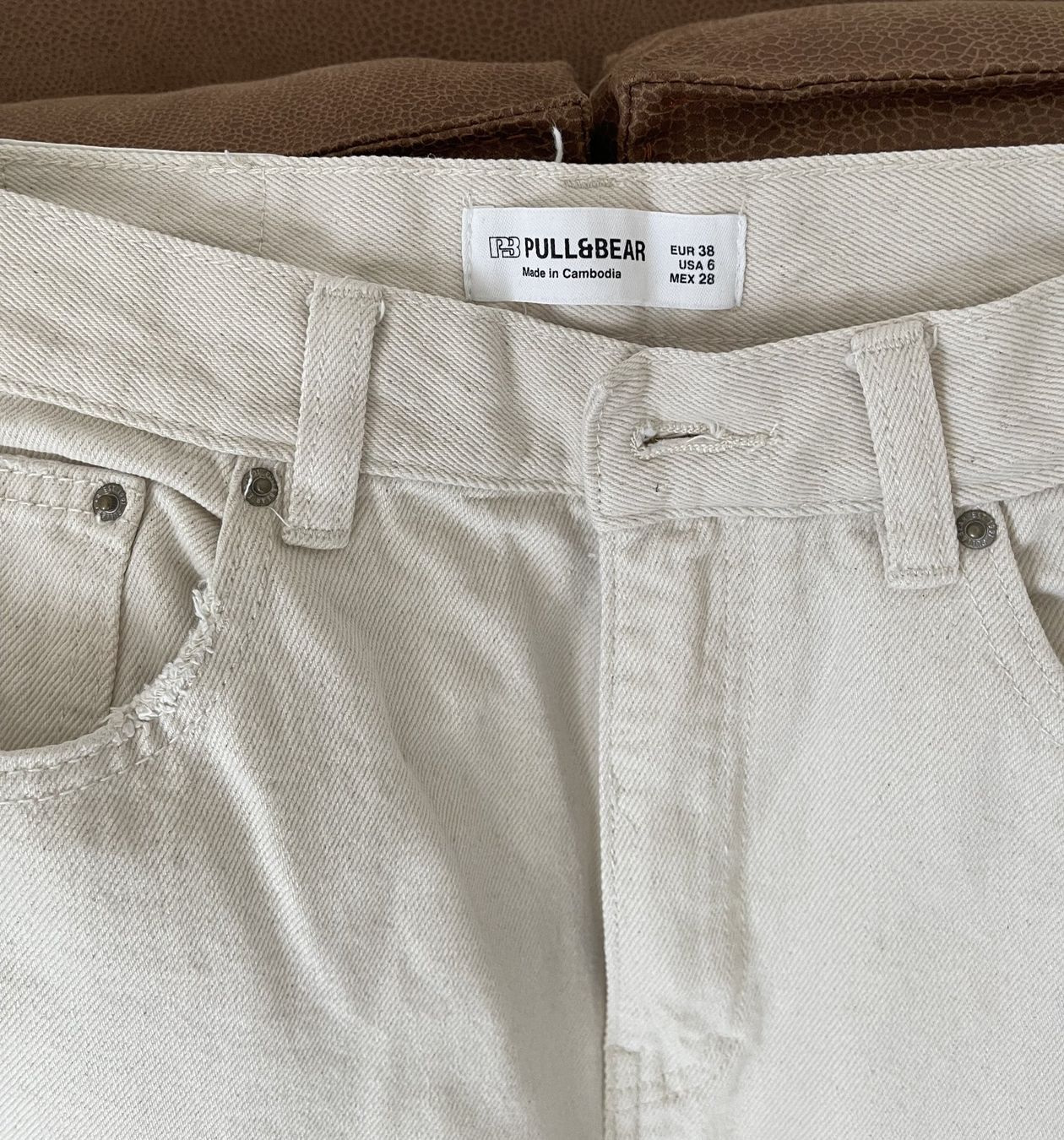 Pull&Bear Jeans: Jeans, Off-White, Pull&Bear, 100% Baumwolle, Grösse 38 – Usato da Chur venduto da Zido 1
