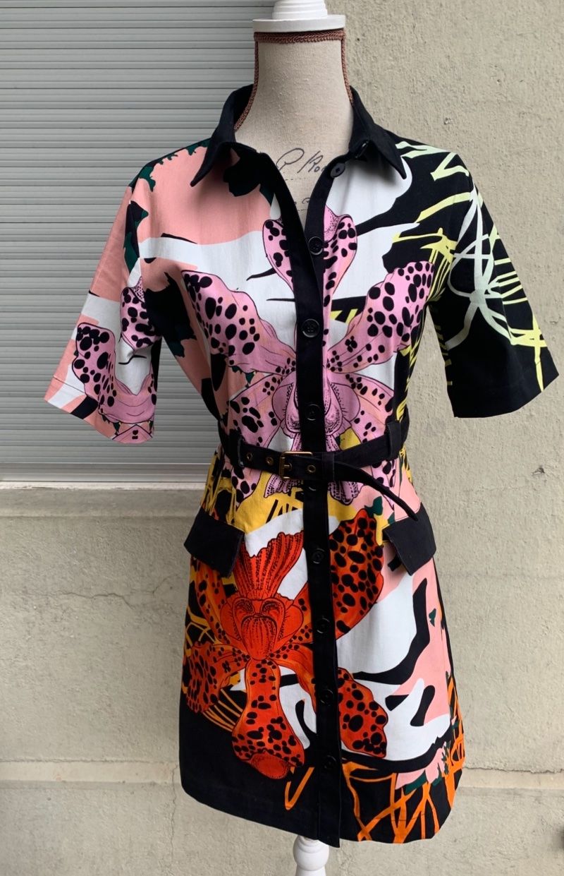 Desigual Robes: Superbe robe chemise DESIGUAL orchidées t.S – Neuf (Voir description) à Martigny par only__you