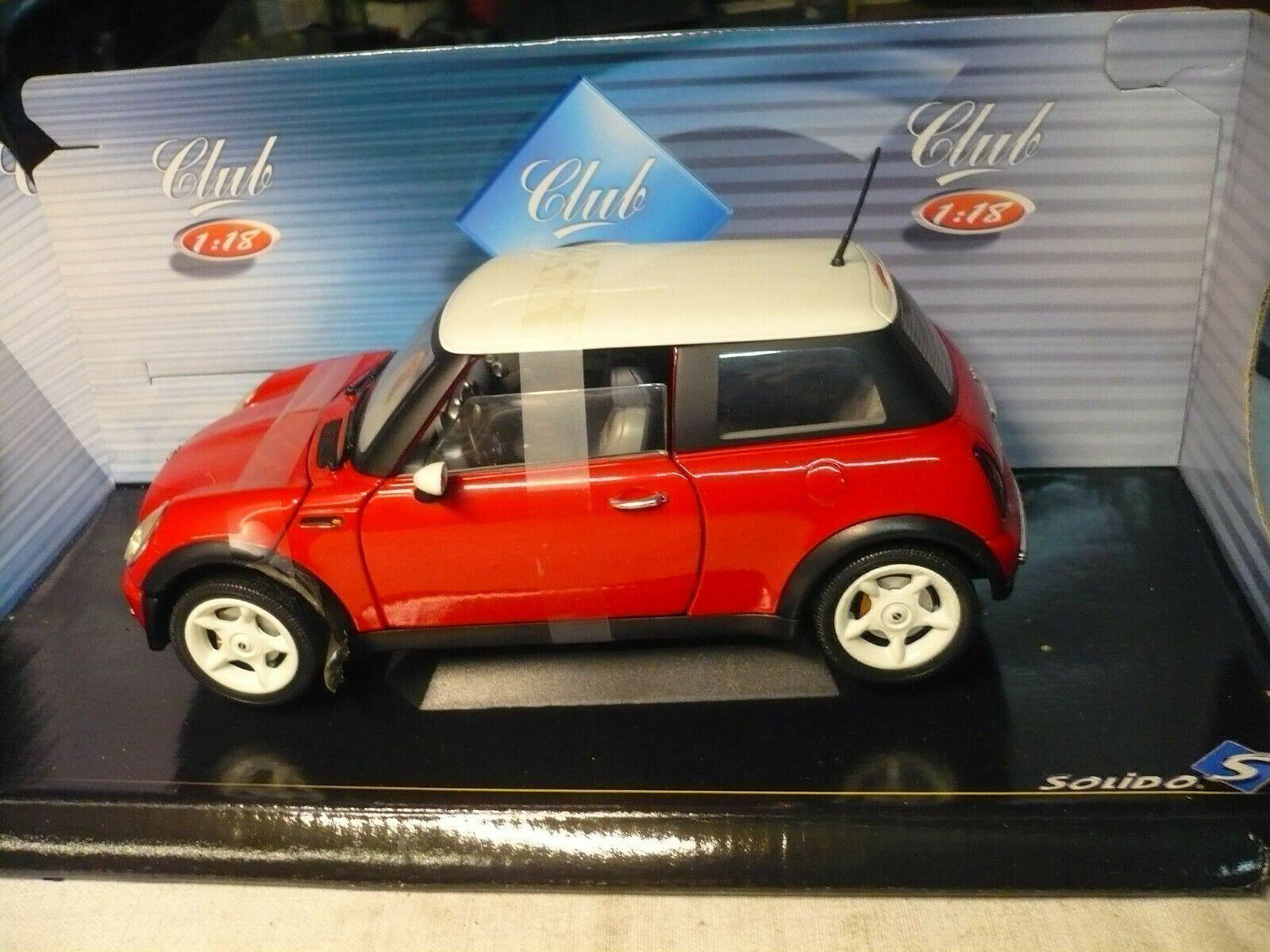 Modellini d'auto: MINI COOPER NEW ROT/WEISS, 1:18 SOLIDO – Nuovo e nell'imballaggio originale da Suhr venduto da Moebelsiralfred 1